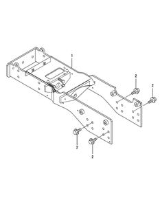 Front Bracket Diagram and Parts List for SX3100 54ALB4S727-54ALB4SW727-54ALB4SX727-54ALB4SY727-54ALB4SZ727-54AMB4S727-54AMB4SW727-54AMB4SX727-54AMB4SY727-54AMB4SZ727 Cub Cadet Lawn Tractor